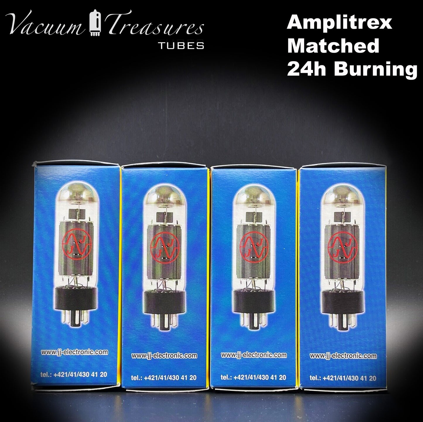 6550 JJ ELECTRONICS AMPLITREX Platinum Matching Tubes (4 TUBES) NEW IN BOX