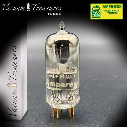 USN 6922 AMPEREX USA Gold Pin D Getter – Hicksville NY 1960 – Military Grade – Amplitrex Tested