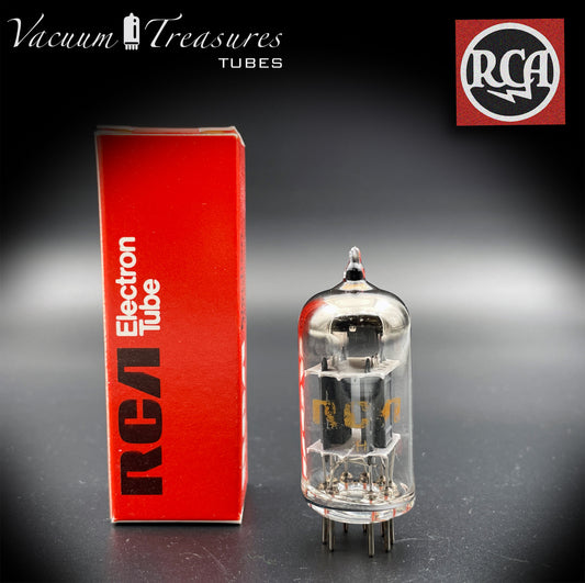 7025 (12AX7 ECC83) RCA ショート プレート O ゲッター 低ノイズ & マイクロフォニックス テスト済みチューブ 米国製