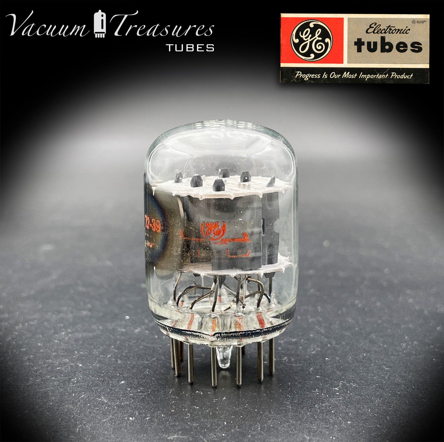 6C10 GE NOS NIB Compactron Triple Triode Tube AMPLITREX Tested USA 1972 Fender Ampeg