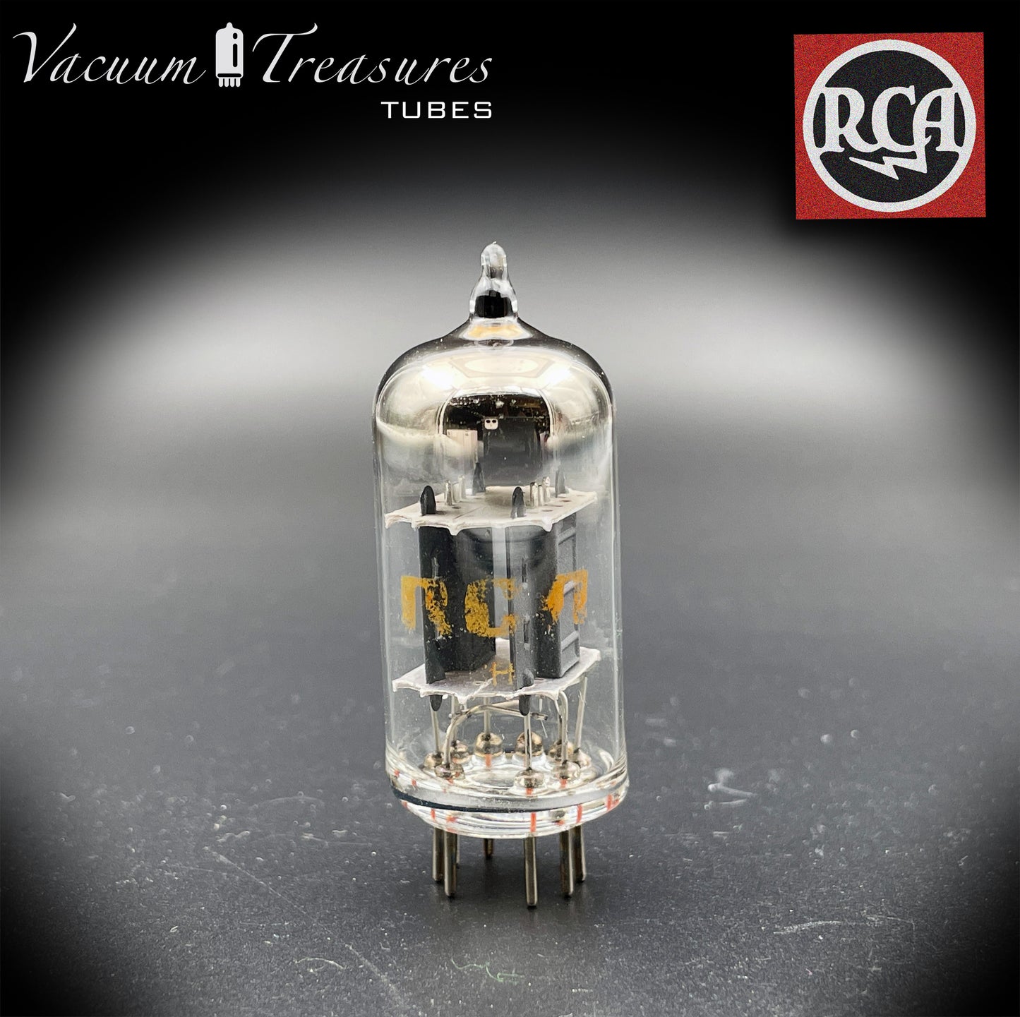 7025 ( 12AX7 ECC83 ) RCA Short Plates O Getter Low Noise & Microphonics Tested Tube MADE IN USA