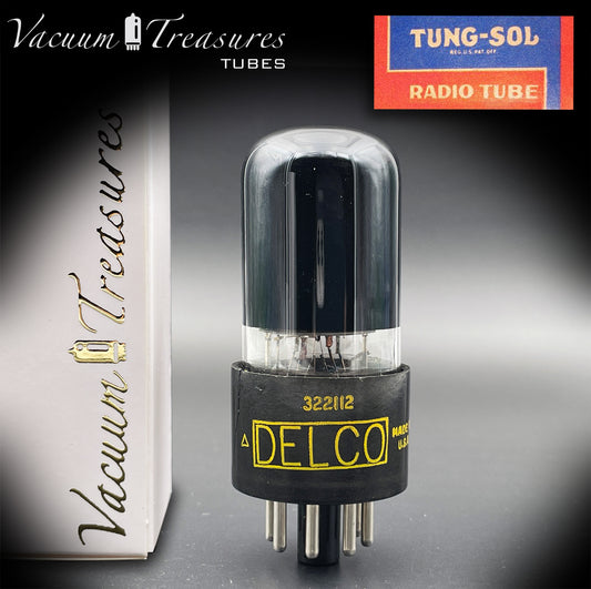 6V6 GT TUNG-SOL Black Glass [] Getter Tested Tube MADE IN USA '51