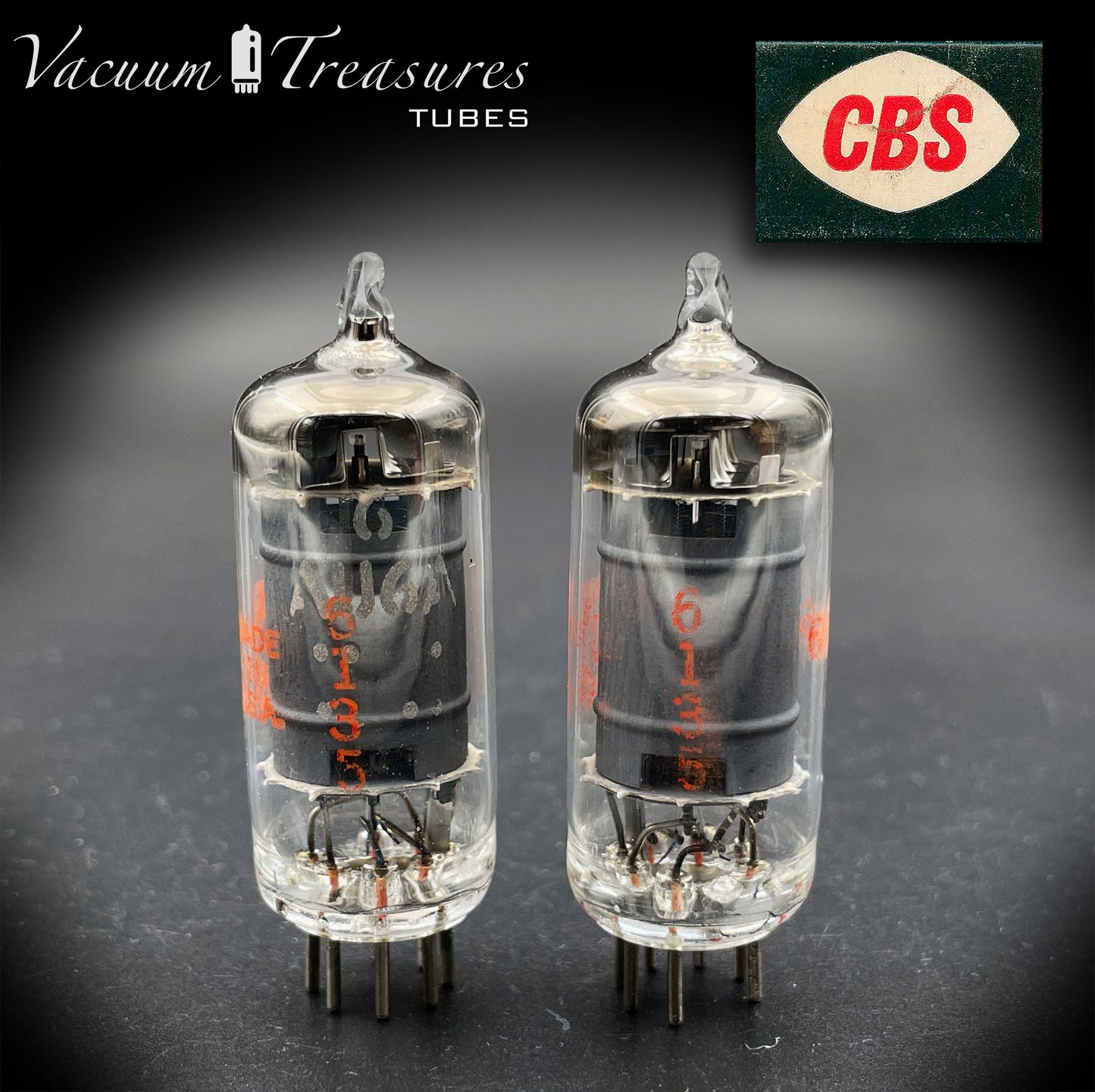 6AU6A ( EF94 6J4 ) NOS NIB GE for CBS Gray Plates Square Getter Tested Tube MADE IN USA '61