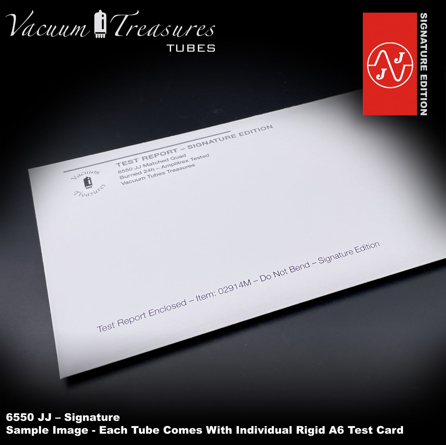 💎 6550 JJ Signature Matched Quad - NEW - 24h Burn-in - Amplitrex Curve Tested Tubes