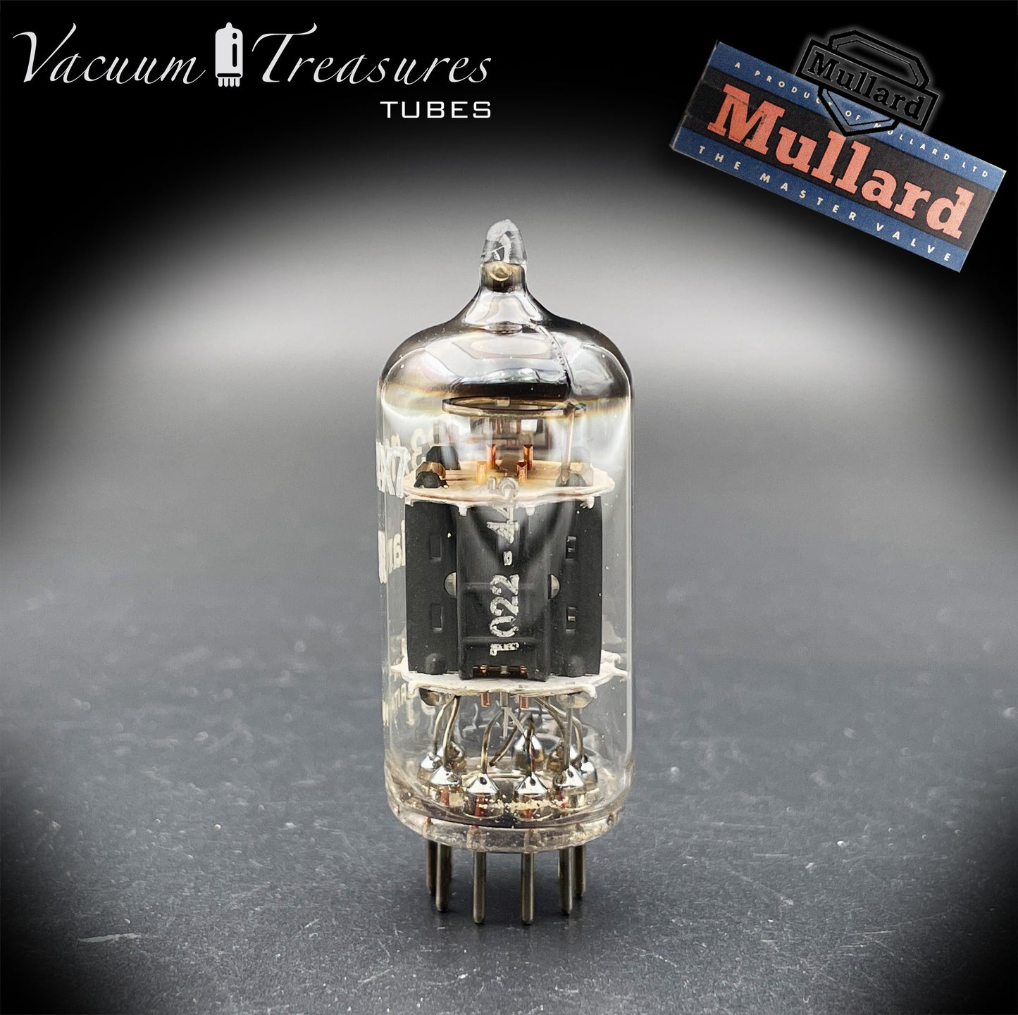 12AX7 ( ECC83 ) MULLARD NOS Blackburn Short Plates Halo Getter Tested Tube MADE IN GREAT BRITAIN '63