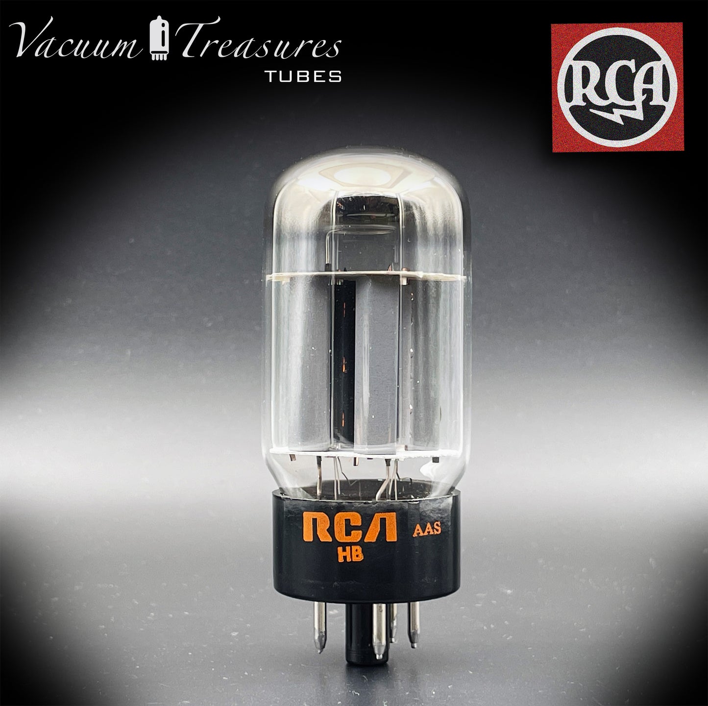 GZ34 ( 5AR4 ) RCA NOS NIB Gray Copper Plates Halo Getter Tube Rectifier Made in USA