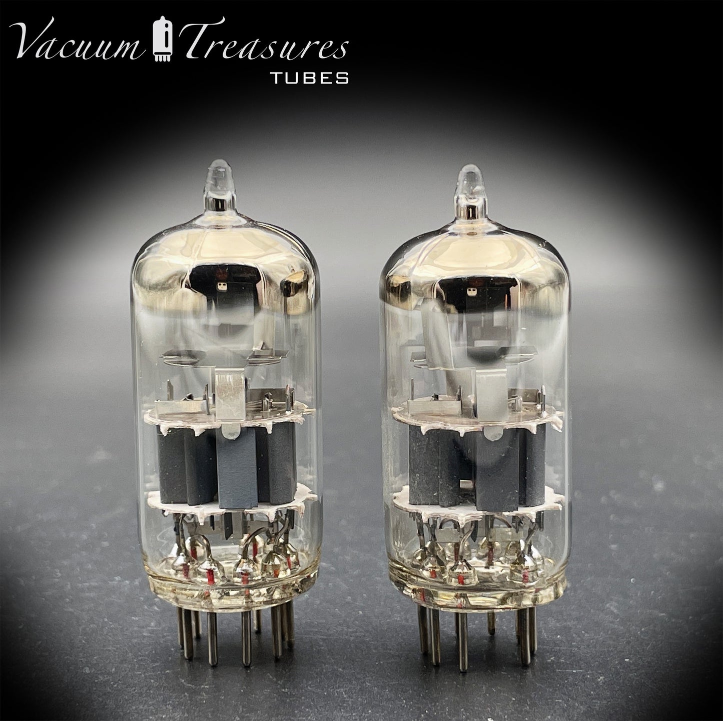 ECC88 / 6DJ8 Heerlen Δ9E (Philips Production) – D Getter – Matched Pair – Made in Holland ’50s