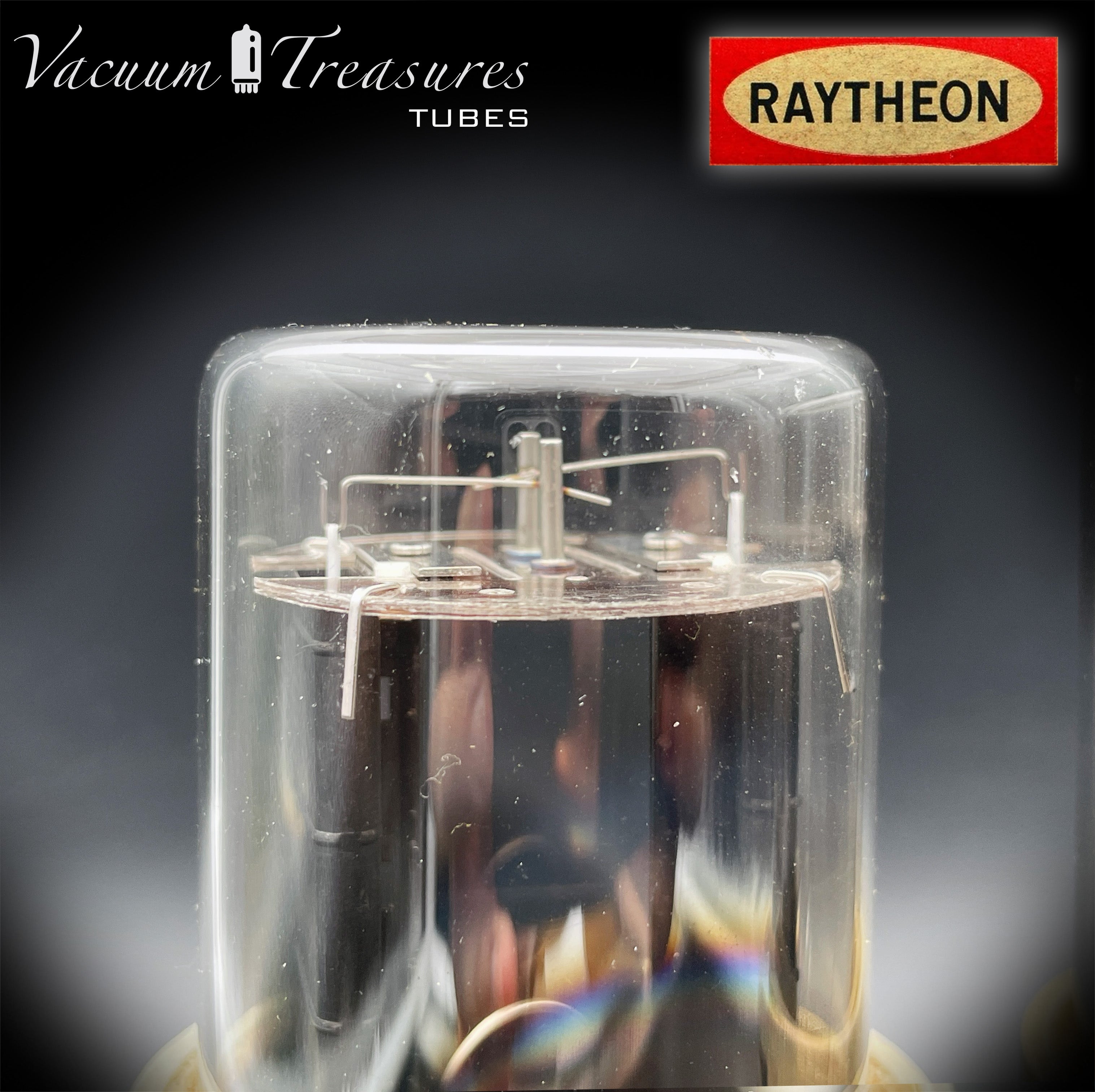 5R4WGB RAYTHEON Matched Pair – Black Plates Hanging Filaments