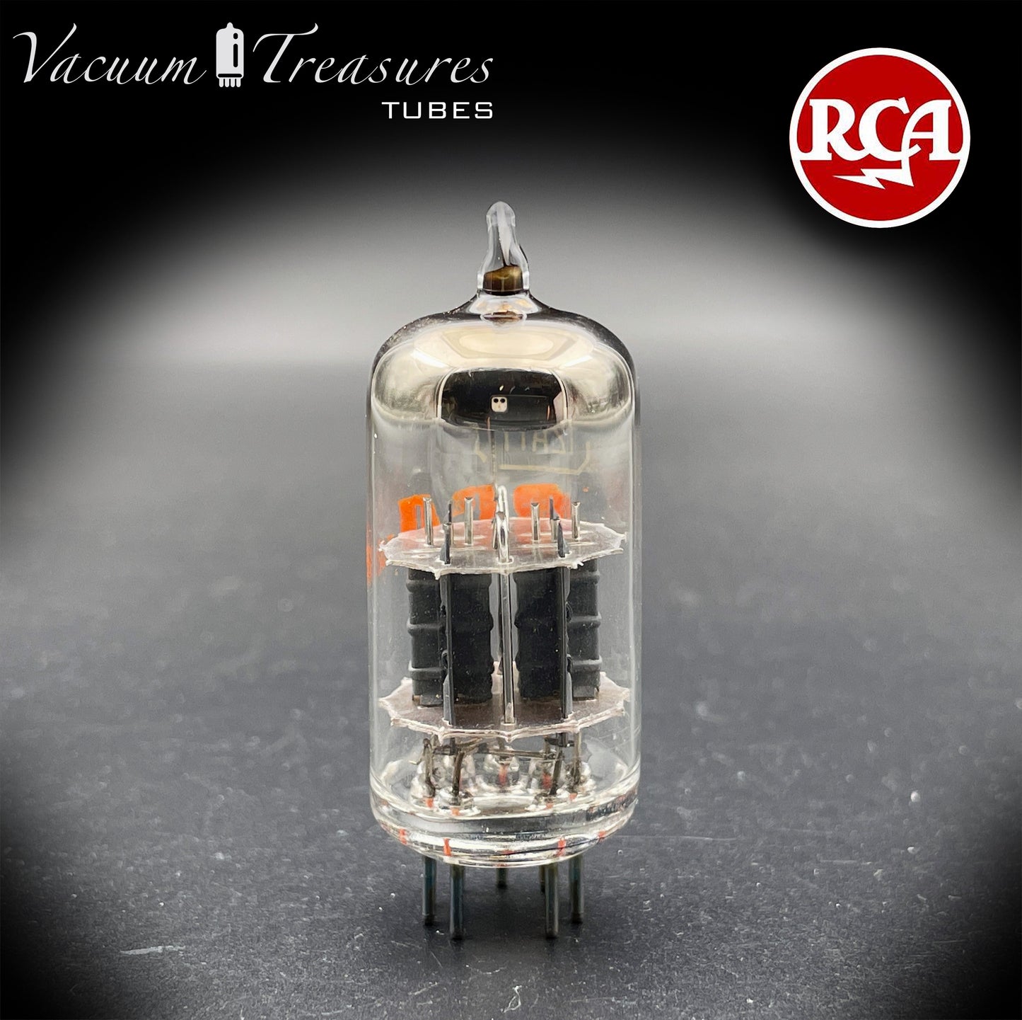 12AY7 RCA NOS NIB Gray Plates O Getter Tested Tube MADE IN USA