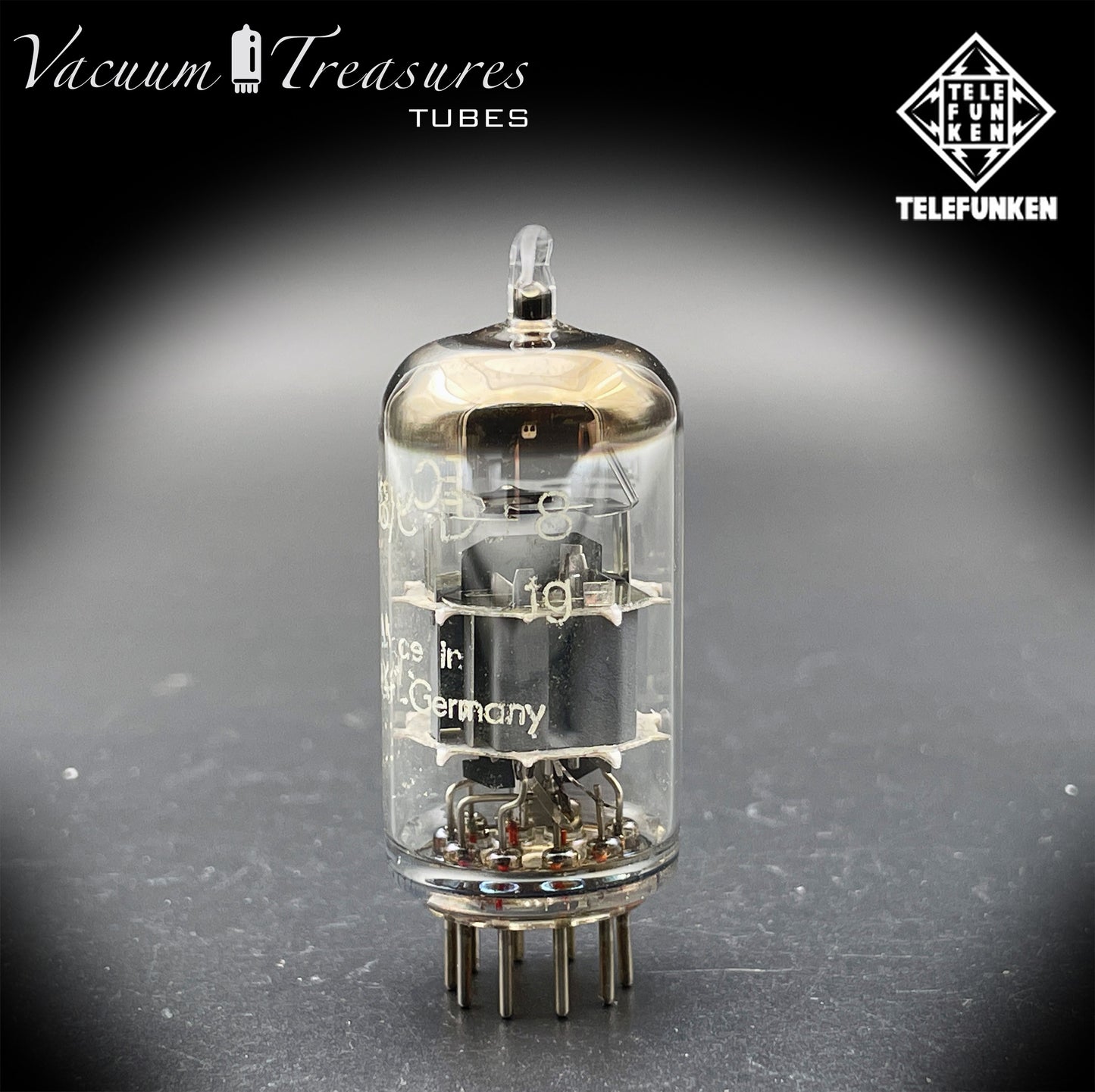 ECC88 6DJ8 TELEFUNKEN Diamond <> Bottom Tested Tube Made In Western Germany '62