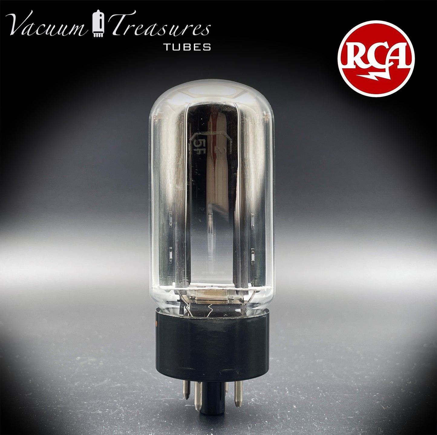 5R4GYB 5R4GY NOS RCA/MOTOROLA Black Plates Top Side Halo Getter Tested Tube Rectifier Made in USA '75