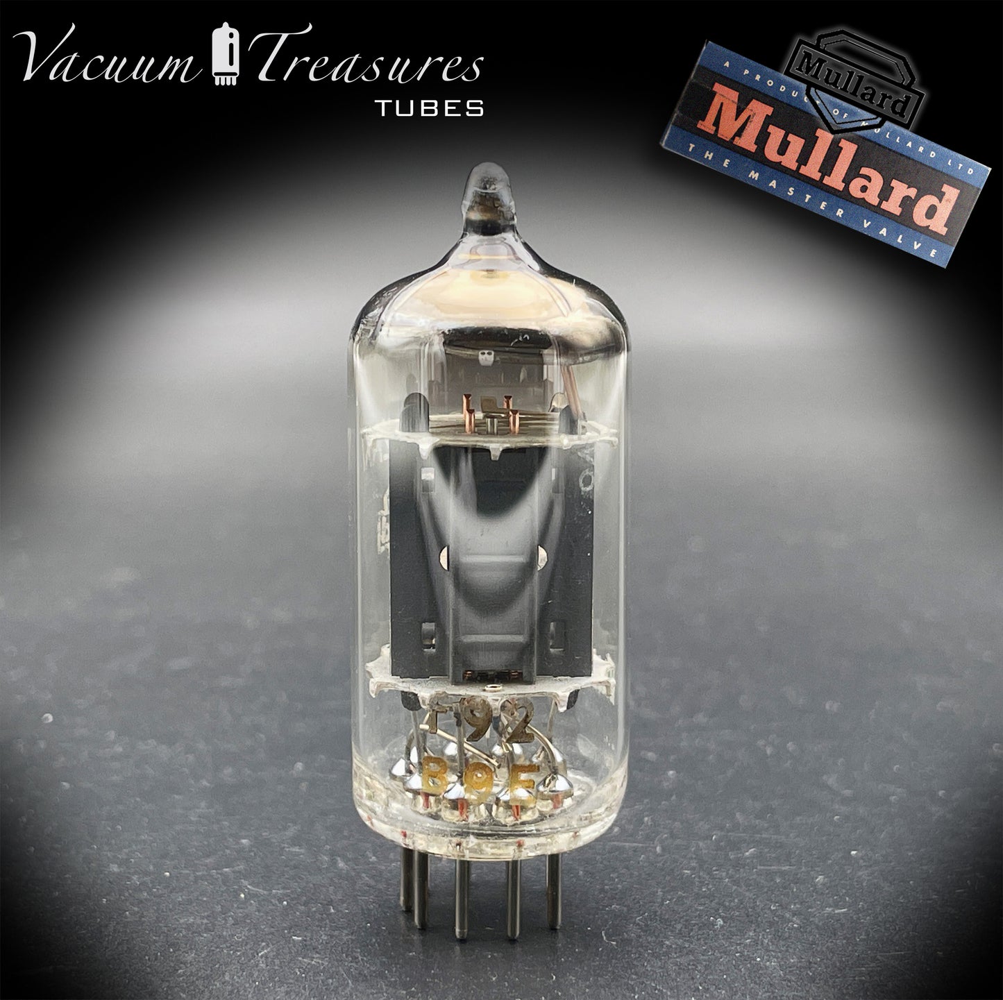 12AX7 / ECC83 NOS MULLARD Blackburn 1959 – Long Gray Plates – Halo Getter – Balanced Section