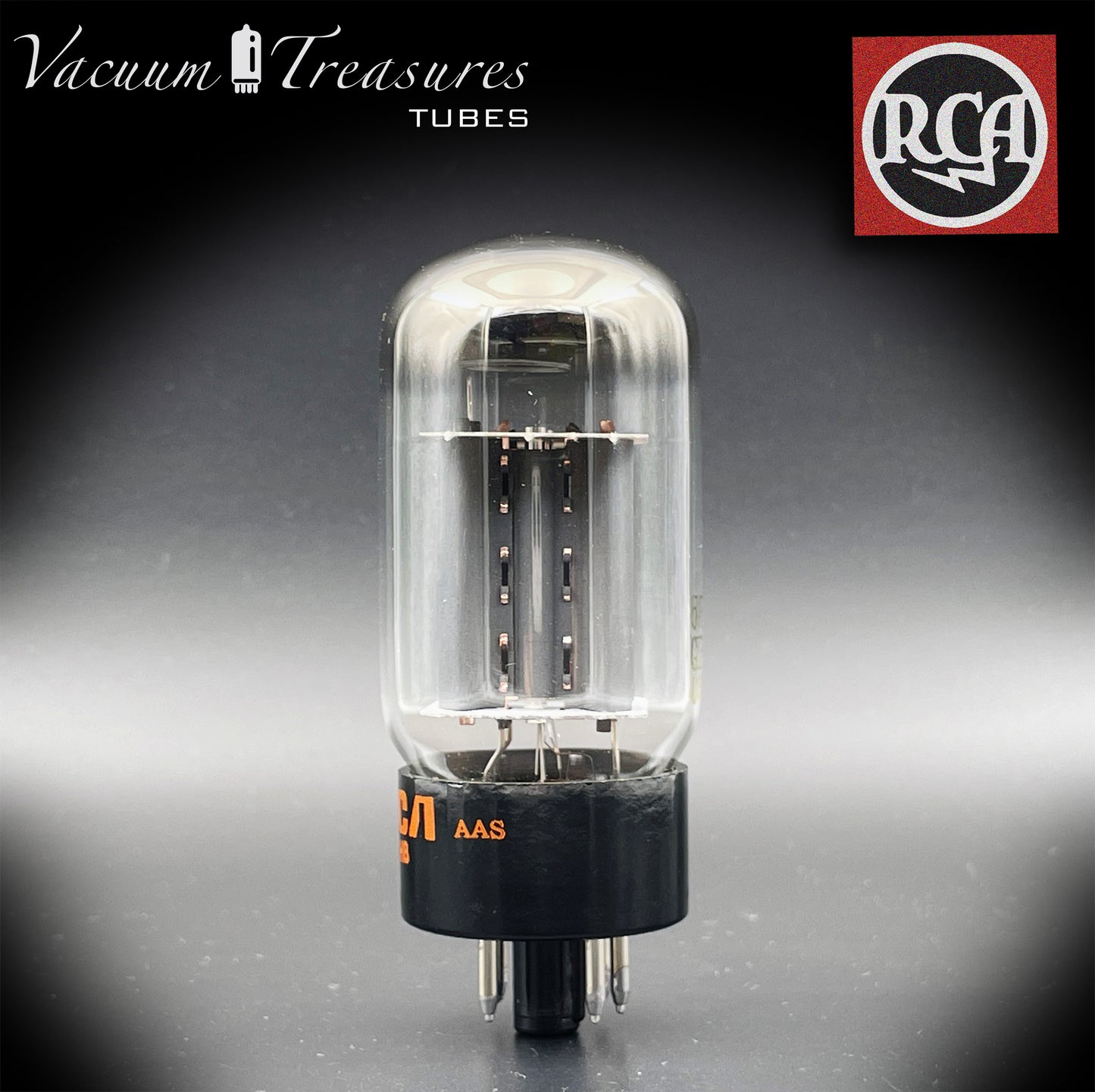 GZ34 ( 5AR4 ) RCA NOS NIB Gray Copper Plates Halo Getter Tube Rectifier Made in USA