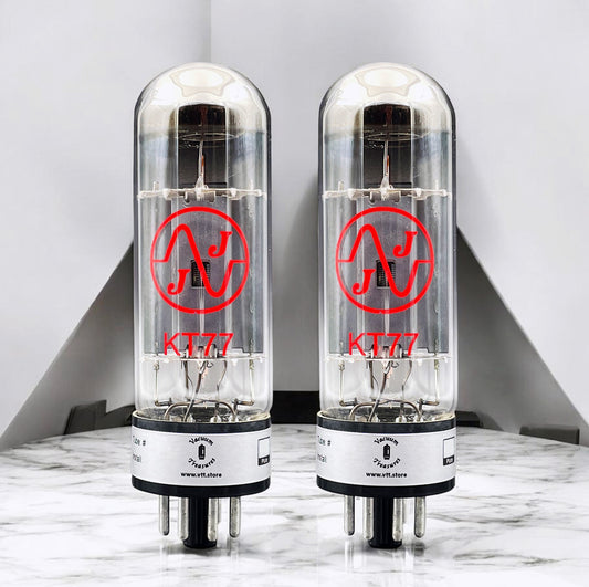 KT77 EL34 JJ Electronics Matched Pair AMPLITREX Tested NEW Tubes IN ORIGINAL BOX