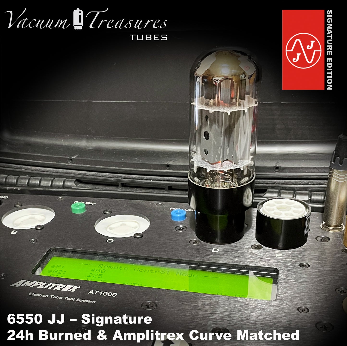 💎 6550 JJ Signature Matched Quad - NEW - 24h Burn-in - Amplitrex Curve Tested Tubes