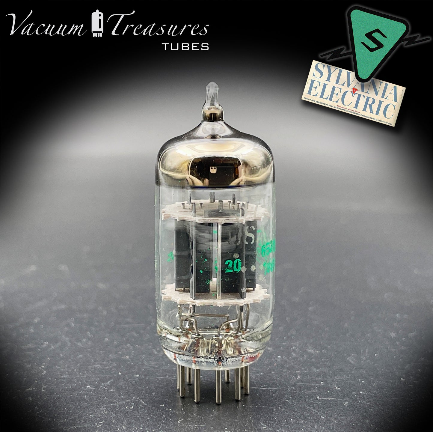 JG-5751 GE NOS Gray Plates Disc Getter Tested Tube Made in USA '65