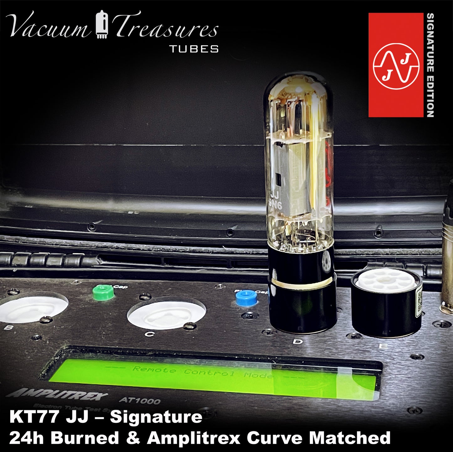 💎 KT77 EL34 JJ Signature Matched Quad - NEW - 24h Burn-in - Amplitrex Curve Tested Tubes