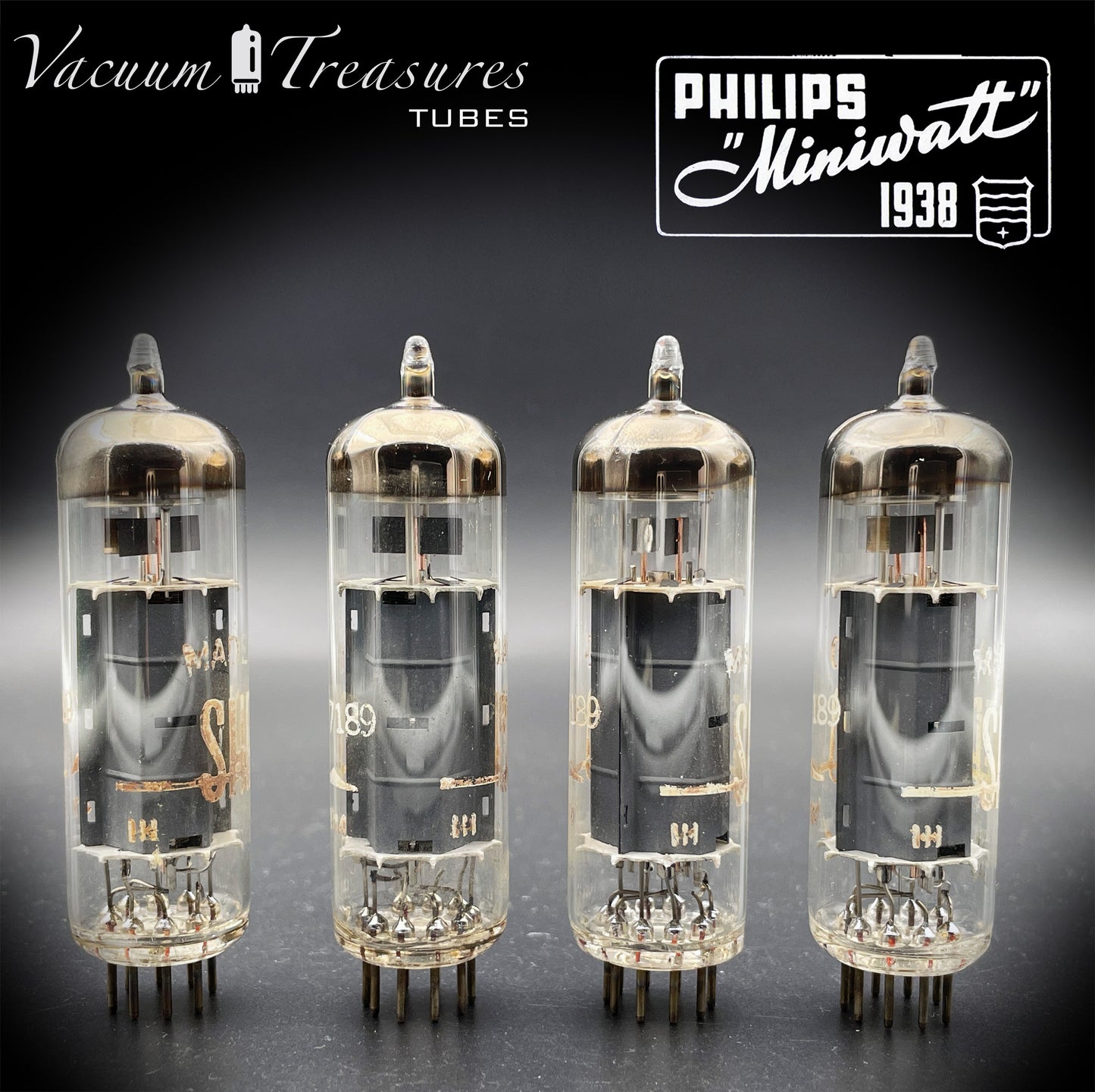 7189 SHERWOOD by Philips – Heerlen 1963 – Gray Plates – rx4 – Matched Quad – Tested 100%