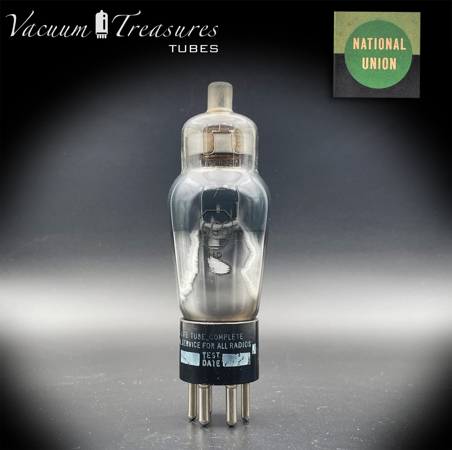6C6 ( CK108 ) NU National Union NOS NIB Grafite Glass Tested Tube Made in USA