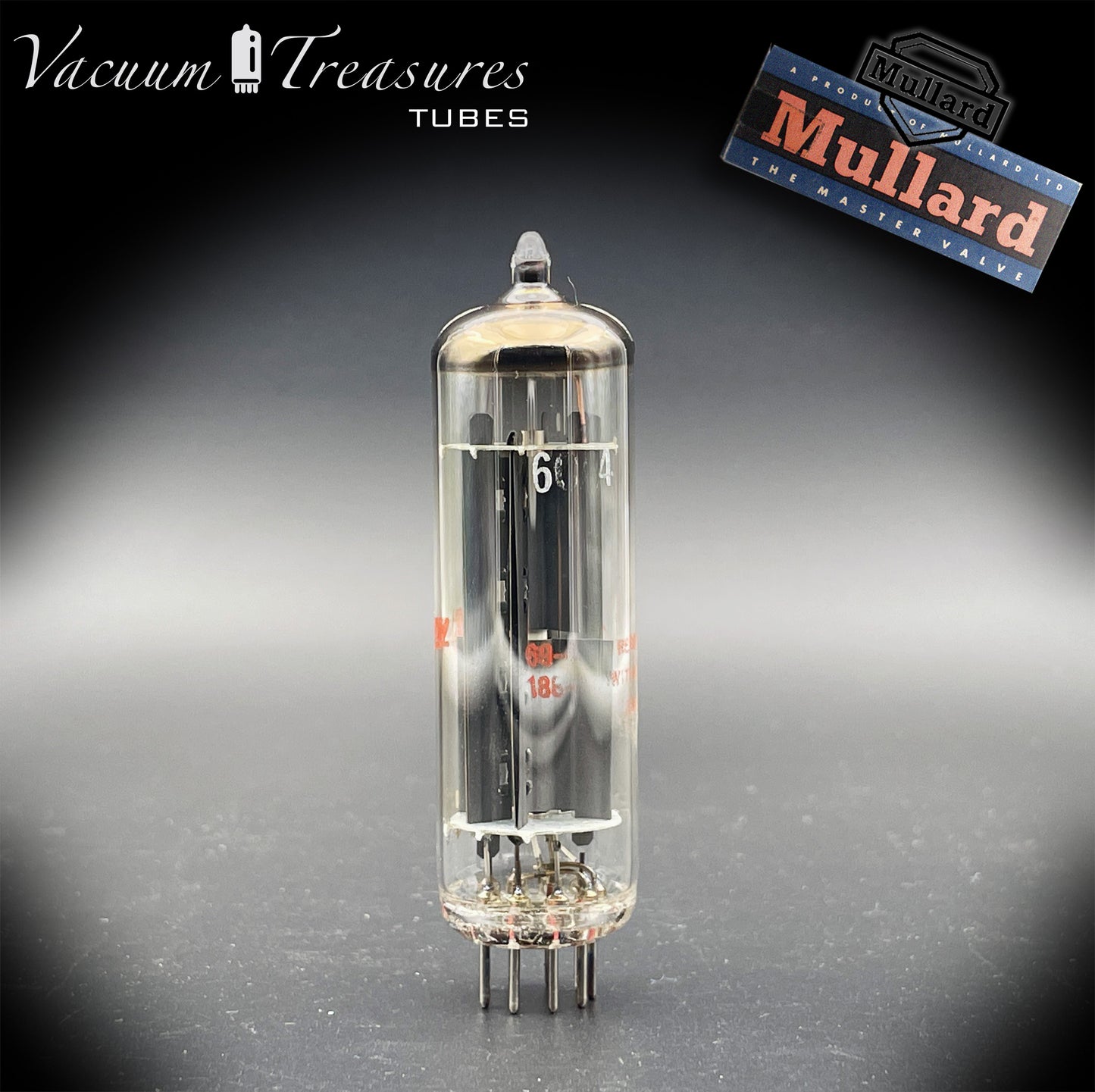 6CA4 ( EZ81 ) NOS NIB ZENITH by MULLARD Gray Plates Halo Getter Tested Tube Rectifier Made in GT. Britain