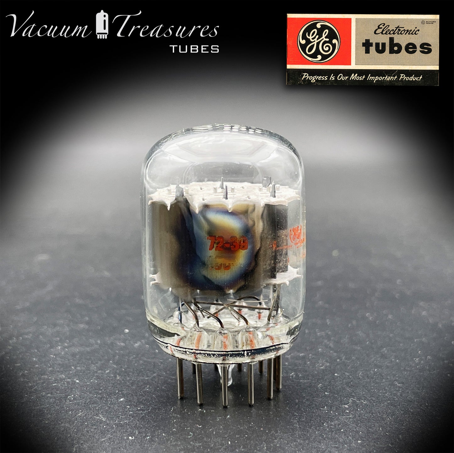 6C10 GE NOS NIB Compactron Triple Triode Tube AMPLITREX Tested USA 1972 Fender Ampeg