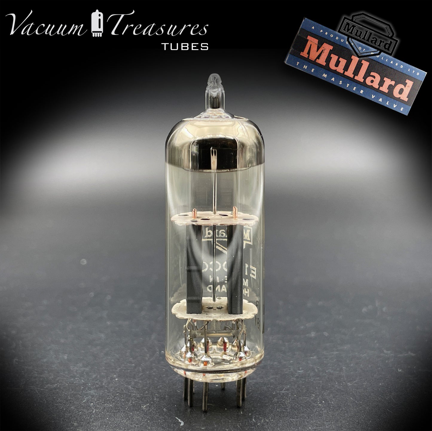 E180CC NOS MULLARD by Philips - Heerlen Factory Gray Plates O Getter Tested Tubes Made In HOLLAND '63