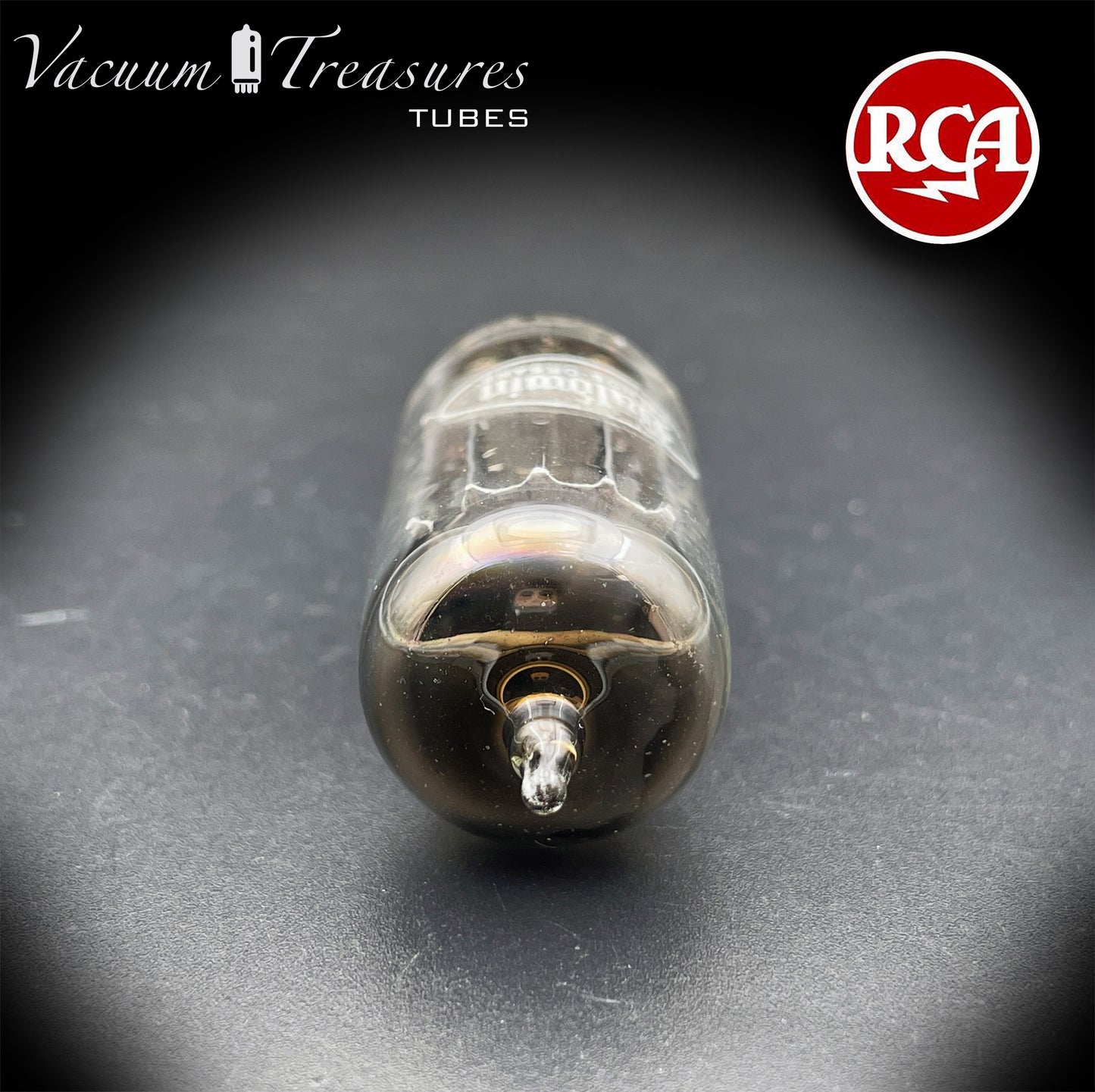 12AX7 ECC83 Baldwin/RCA Long Gray Square Tilt Getter Tested Tube Made in USA '60