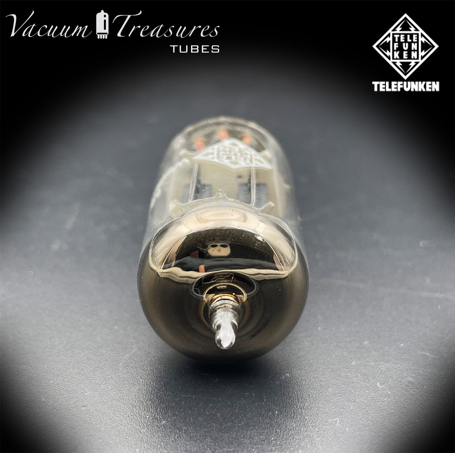 12AU7 / ECC82 TELEFUNKEN NOS Amplitrex Tested - Ribbed Plates - ◊ Diamond Bottom - Made in West Germany