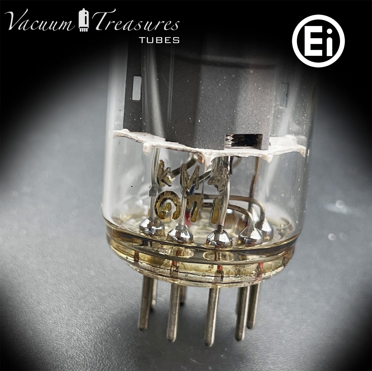 6BQ5 / EL84 HAMMOND by Ei Gray Plates Halo Getter Matched Quad Tubes Made in YUGOSLAVIA