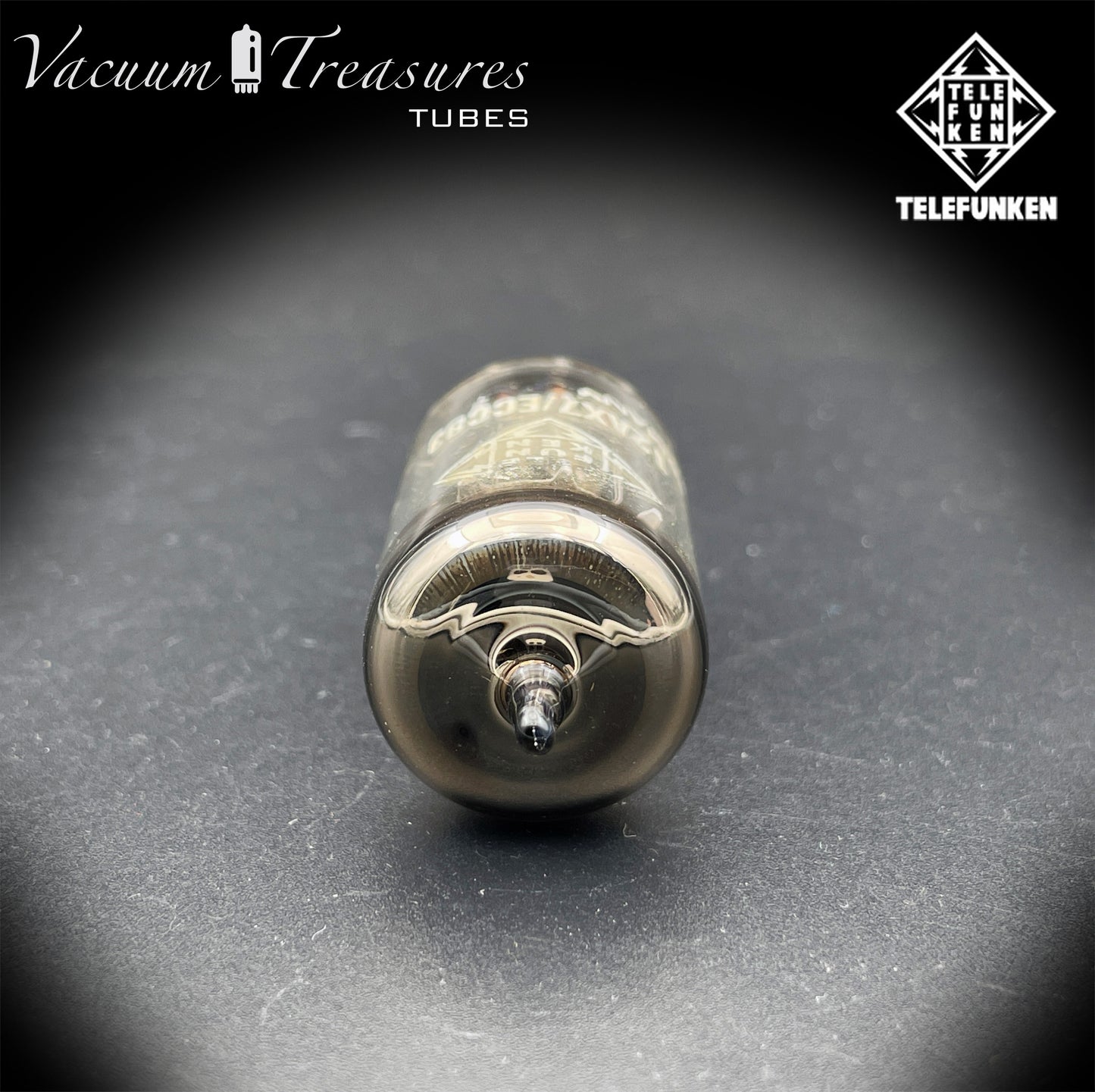 12AX7 ECC83 NOS Telefunken - Ribbed Plates Diamond Bottom Tested Tube Western Germany