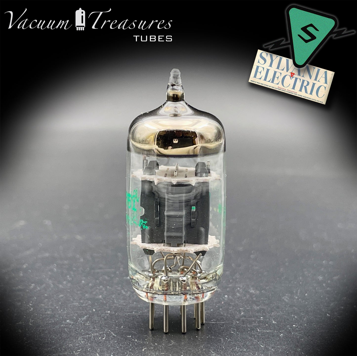 JG-5751 GE NOS Gray Plates Disc Getter Tested Tube Made in USA '65