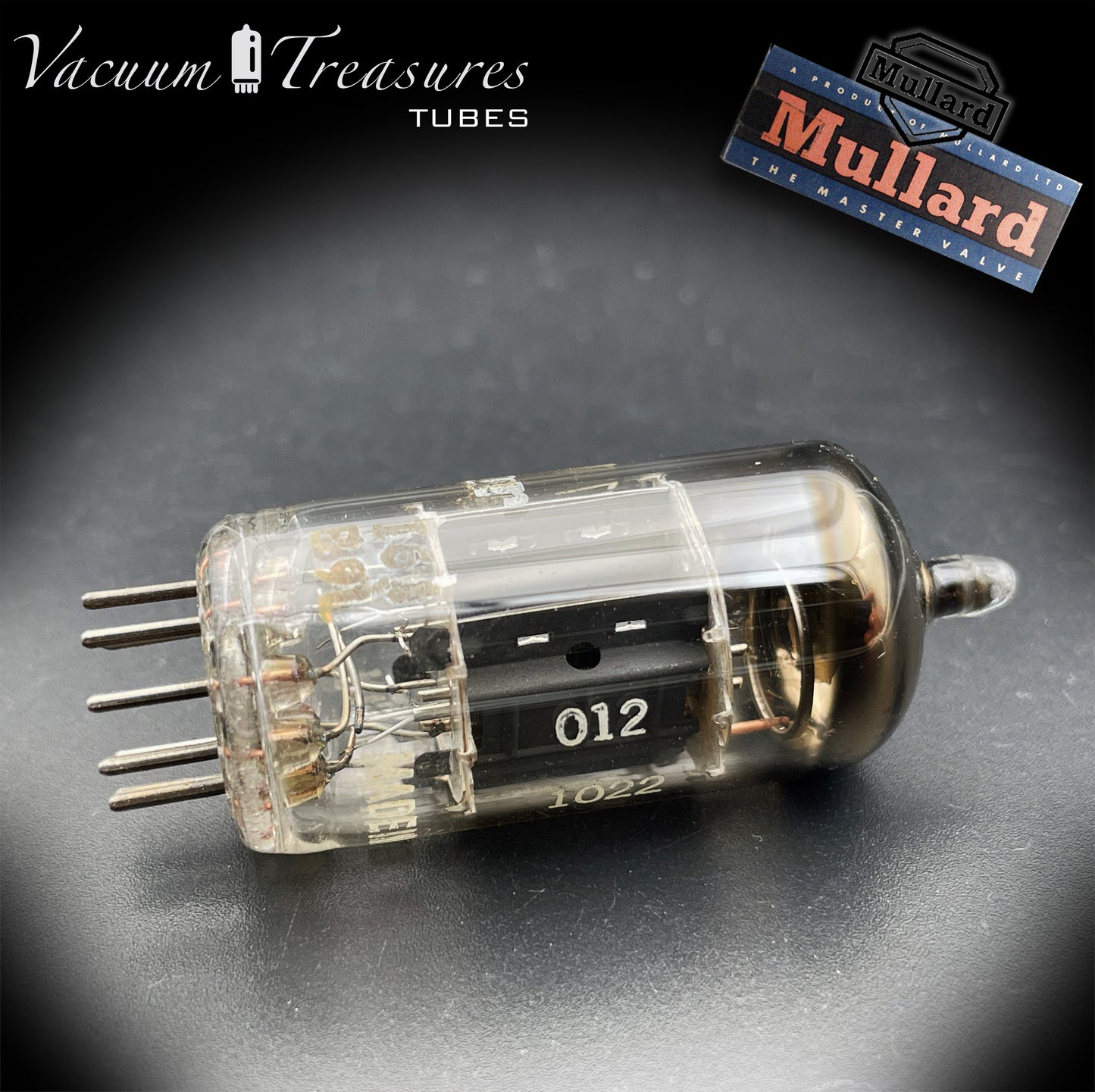 12AX7 ( ECC83 ) MULLARD Blackburn Short plates O Getter Tested Tubes MADE IN GREAT BRITAIN '50s