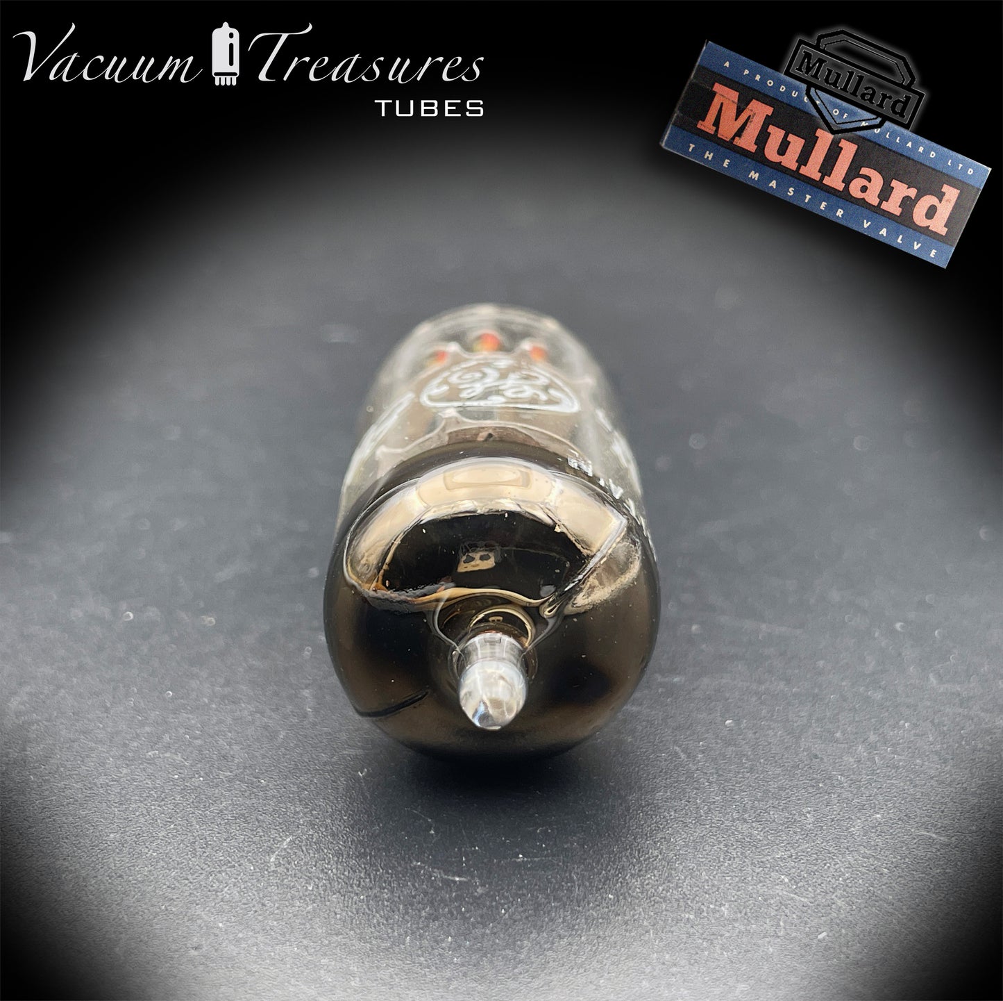 12AX7 ( ECC83 ) NOS MULLARD Blackburn for GE Short Plates Halo Getter Tested Tube MADE IN GREAT BRITAIN '66