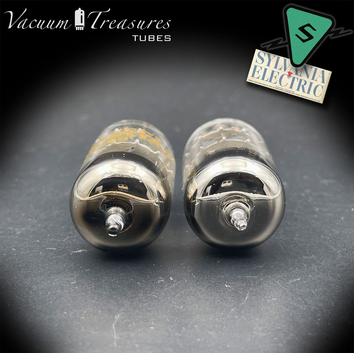 ECC88 / 6DJ8 SYLVANIA AMPLITREX Matched Pair Tubes Made in USA
