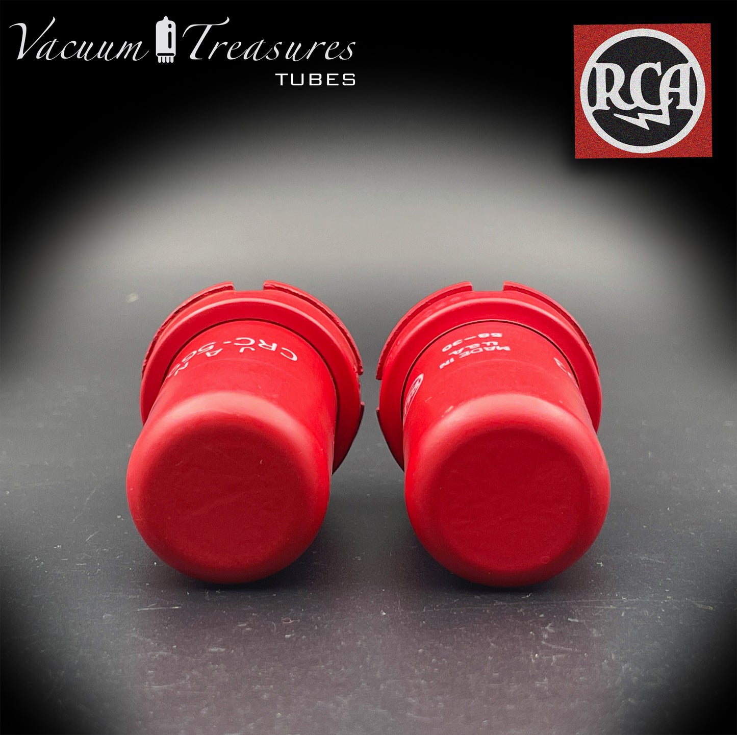 5693 ( CV3699 ) RCA NOS SPECIAL RED Matched Pair Tubes MADE IN USA