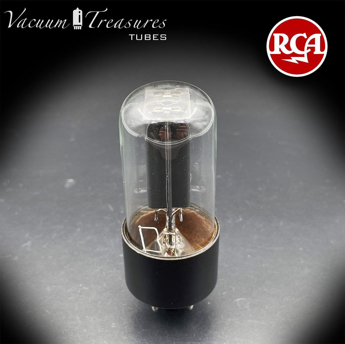 5Y3GT / 5Z2P RCA NOS Black Plates Square Getter Tube Rectifier Made in USA '68