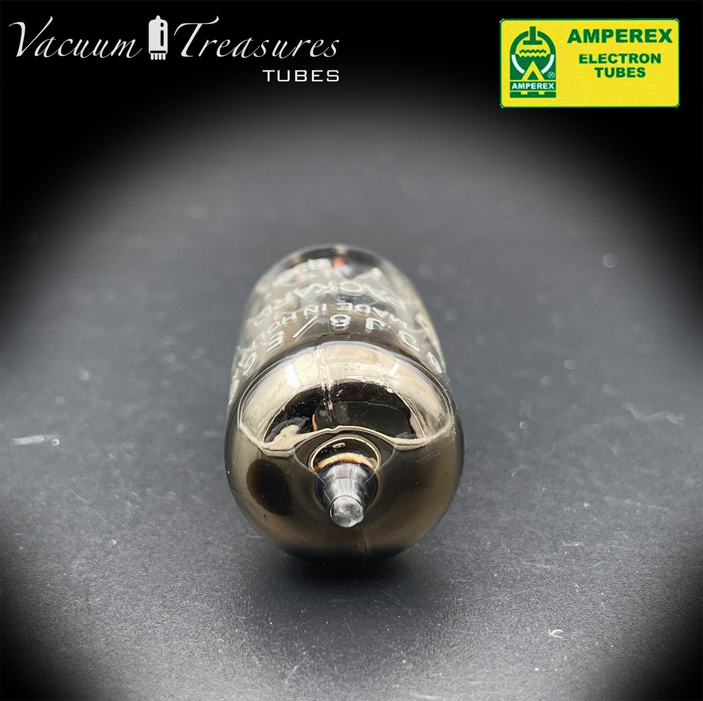 ECC88 6DJ8 HP by AMPEREX Heerlen Factory Tested Tube Made In Holland '68