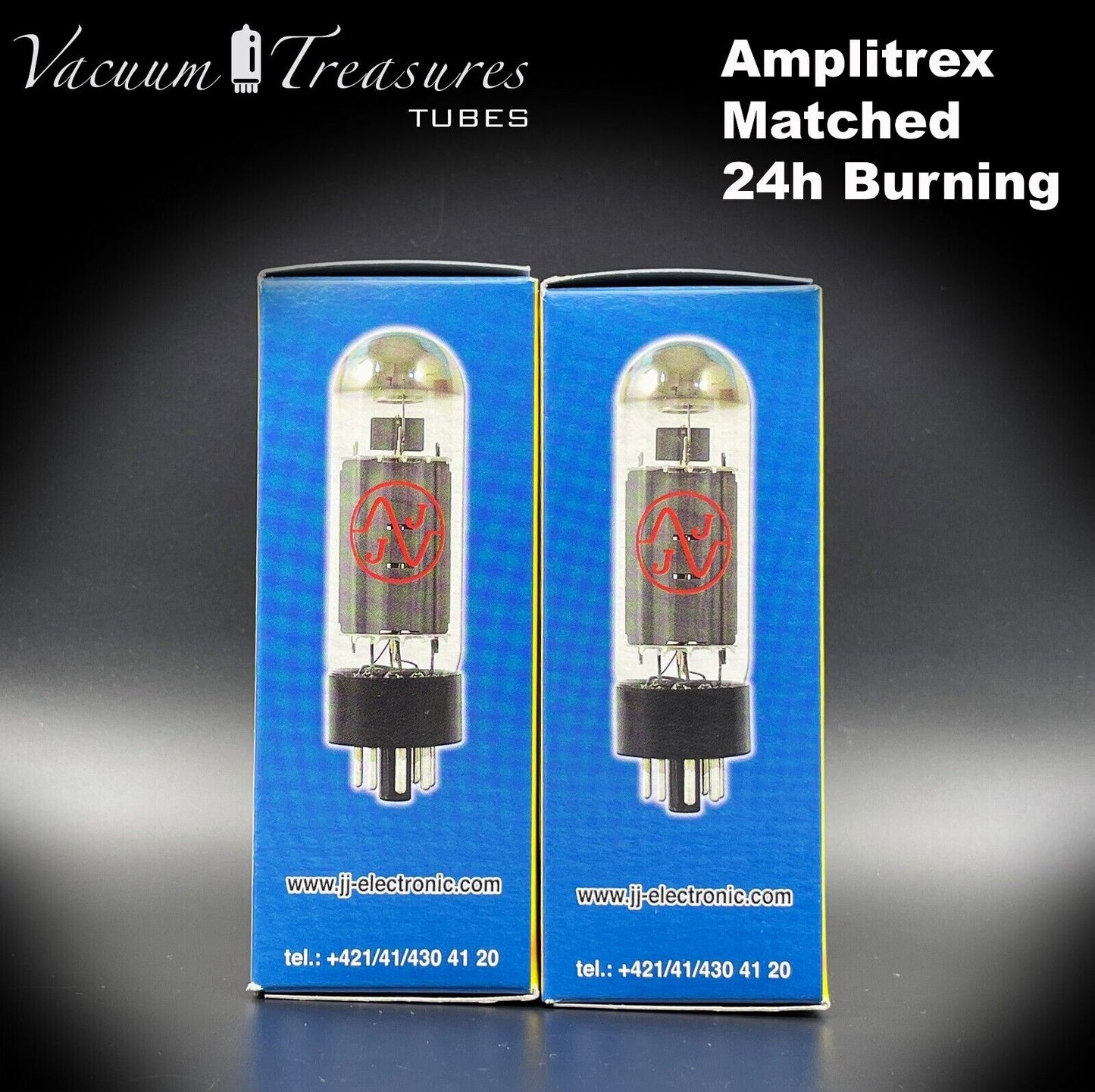 6550 JJ ELECTRONICS AMPLITREX Platinum Matching Tubes (2 TUBES) NEW IN BOX