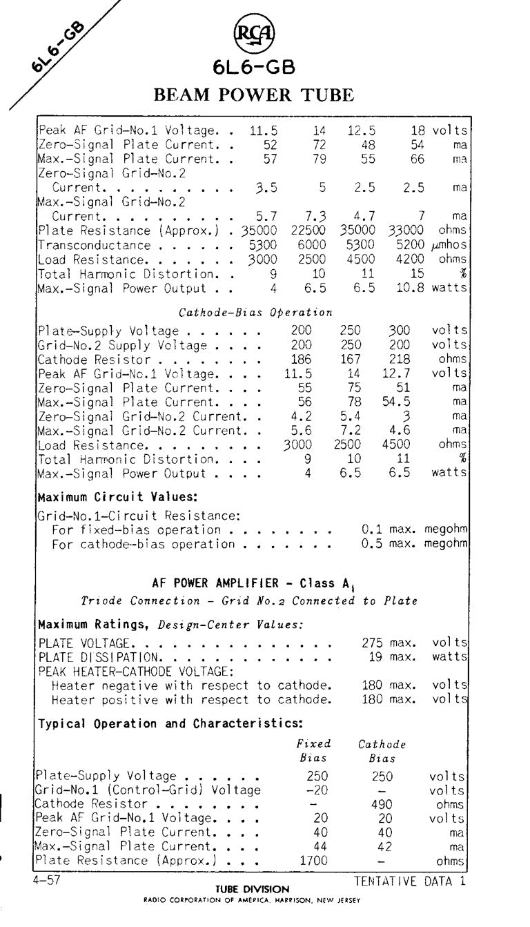6L6GB RCA Black Plates Double Bottom Getter – Matched Pair – AMPLITREX Tested – Made in USA