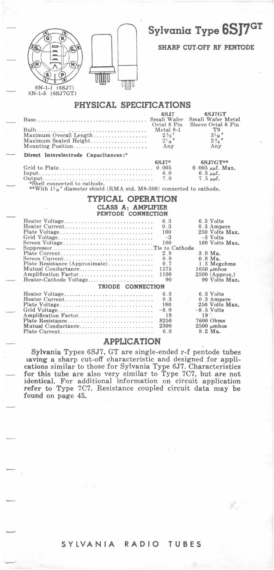 6SJ7GT SYLVANIA Matched Pair Metal Base Black Plates Halo Getter Made in USA '60s
