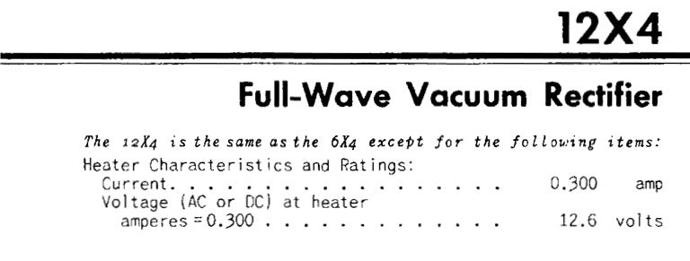 12X4 RCA NOS NIB Matched Pair Black Plates Foil Getter Tubes Rectifiers Made in USA '58