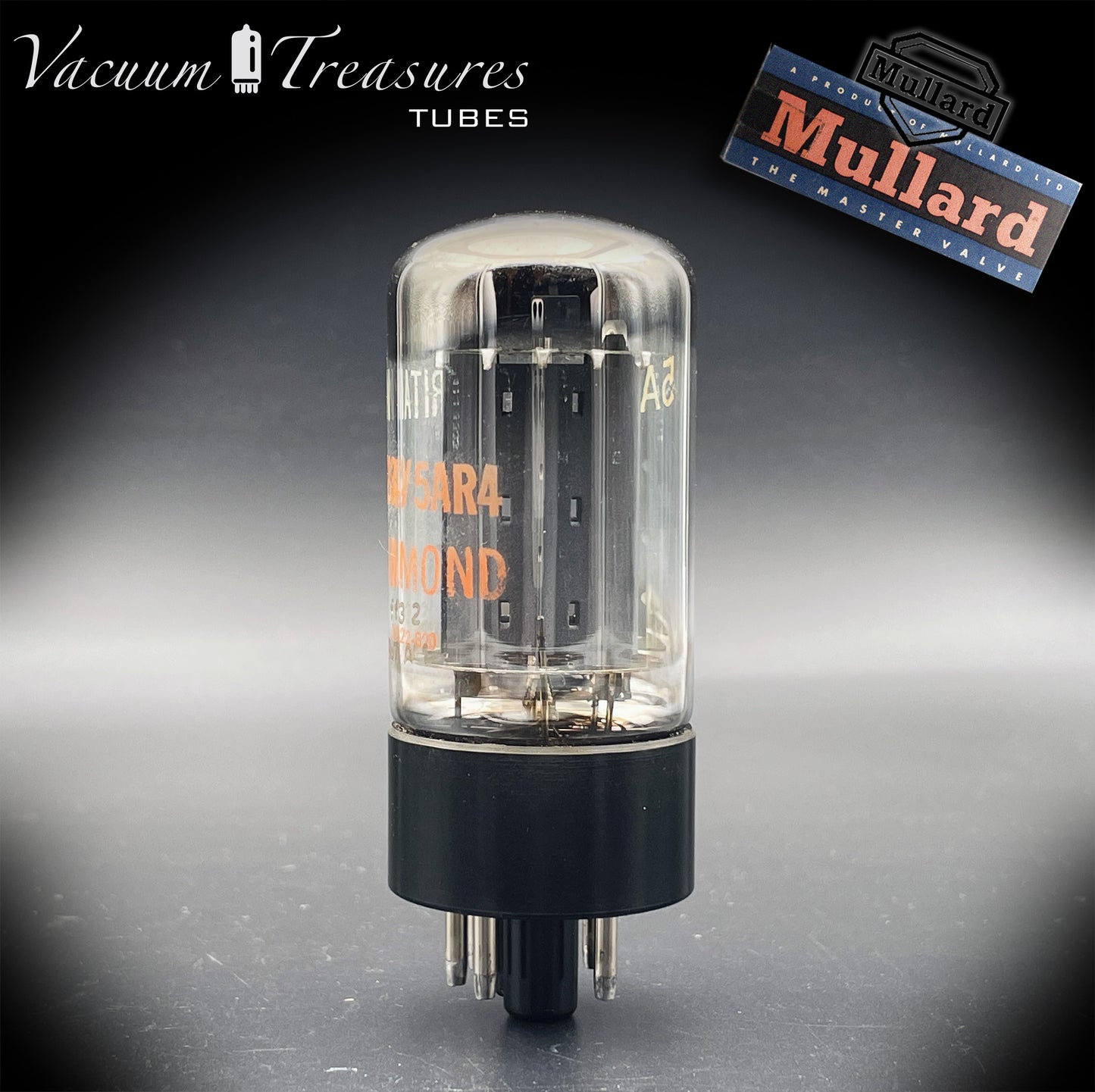 GZ34 / 5AR4 MULLARD NOS Brand Hammond Blackburn f32 – 4 Notches – Made in Great Britain '67