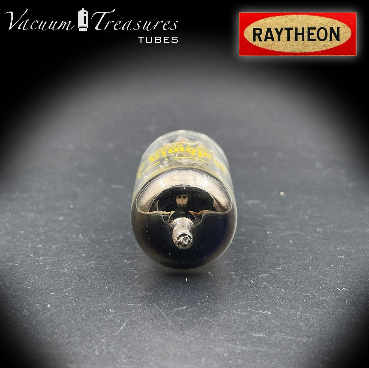 12AX7 / ECC83 NOS Baldwin by RAYTHEON Long Black plates Halo Getter Tested Balanced Tube USA