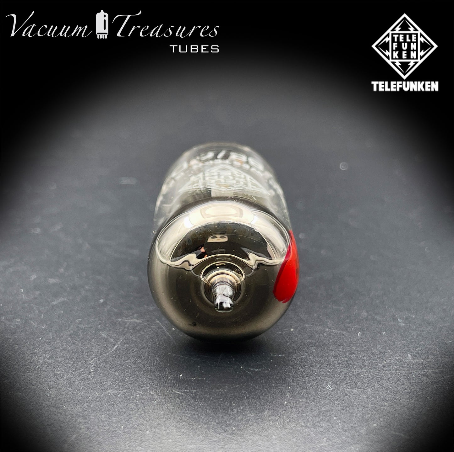 ECC88 6DJ8 TELEFUNKEN Red Dot Diamond <> Bottom Berlino Tested Tube Made In Western Germany '68