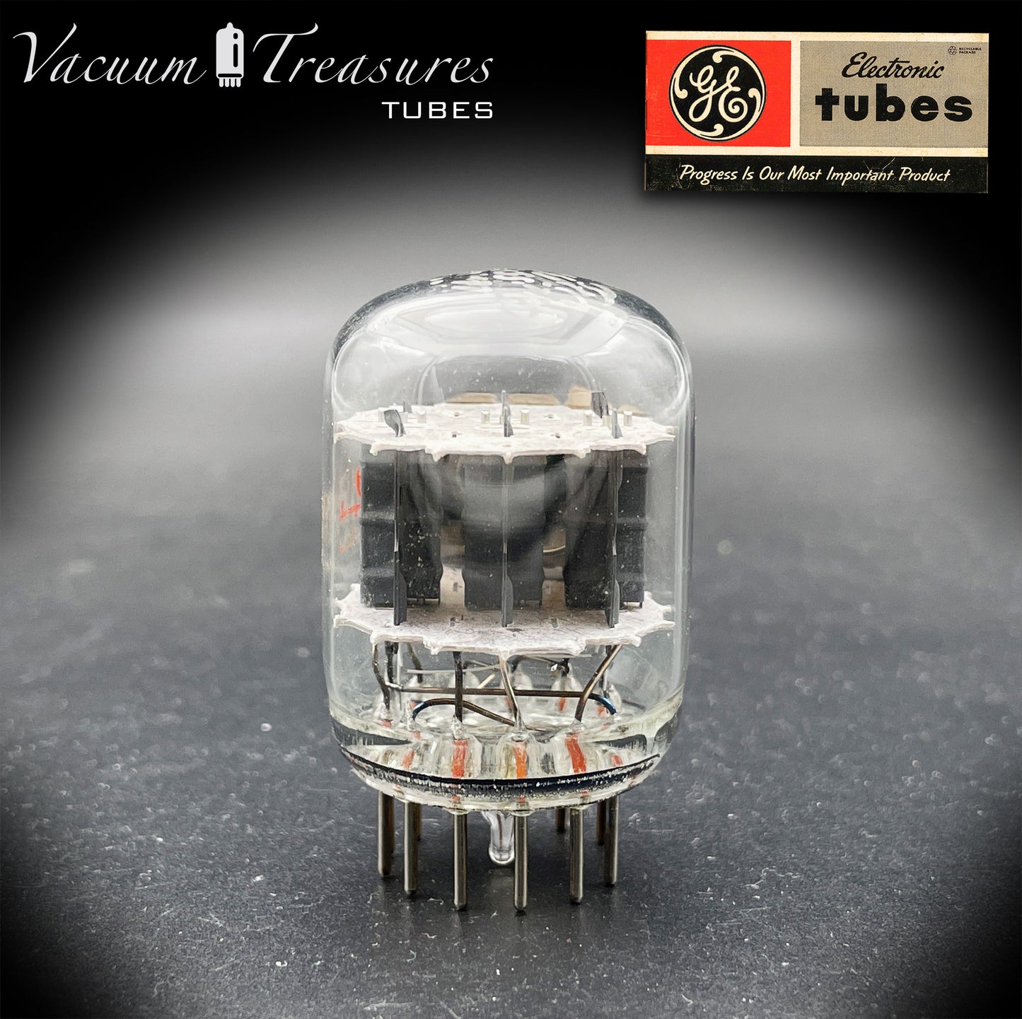 6C10 GE NOS NIB Compactron Triple Triode Tube AMPLITREX Tested USA 1972 Fender Ampeg