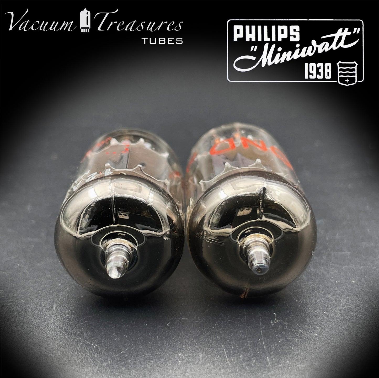 12AX7 ( ECC83 ) PHILIPS Heerlen labeled Hammond Short plates O Getter Matched Tubes MADE IN HOLLAND