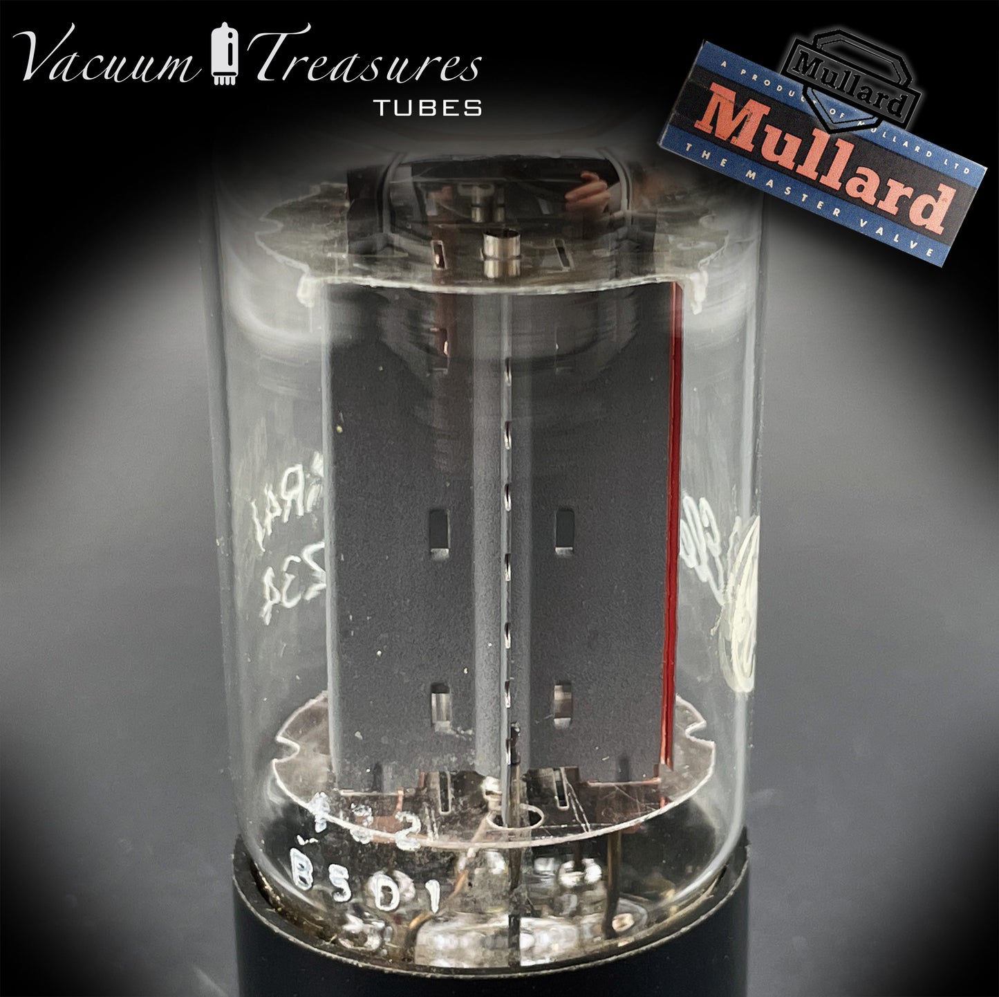 GZ34 / 5AR4 MULLARD NOS Brand GE Blackburn f32 Copper Plates – 7 Notches – Made in Great Britain '65