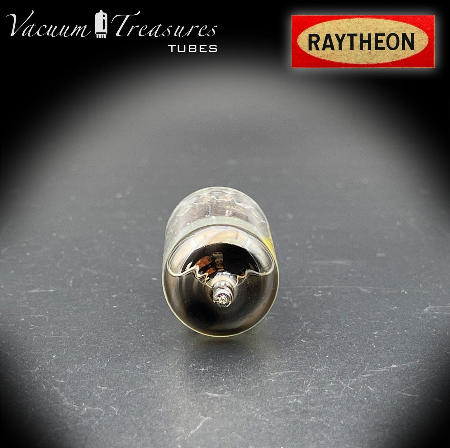 12AX7 A ( ECC83 ) RAYTHEON NOS Long Black Plates for Baldwin Organs Halo Getter Tested Tube Made in USA '60s