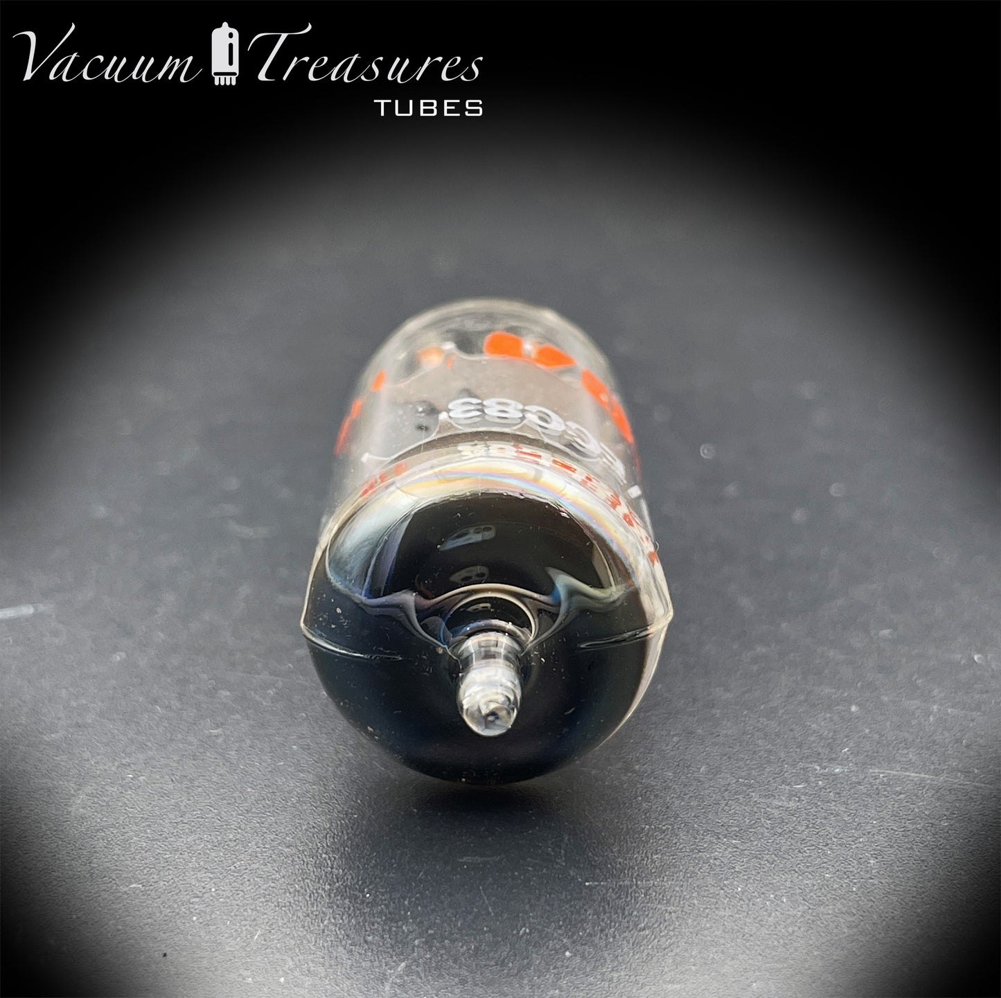 12AX7 / ECC83 NOS RCA by MULLARD – Short Gray Plates – Halo Getter – Made in GT. BRITAIN