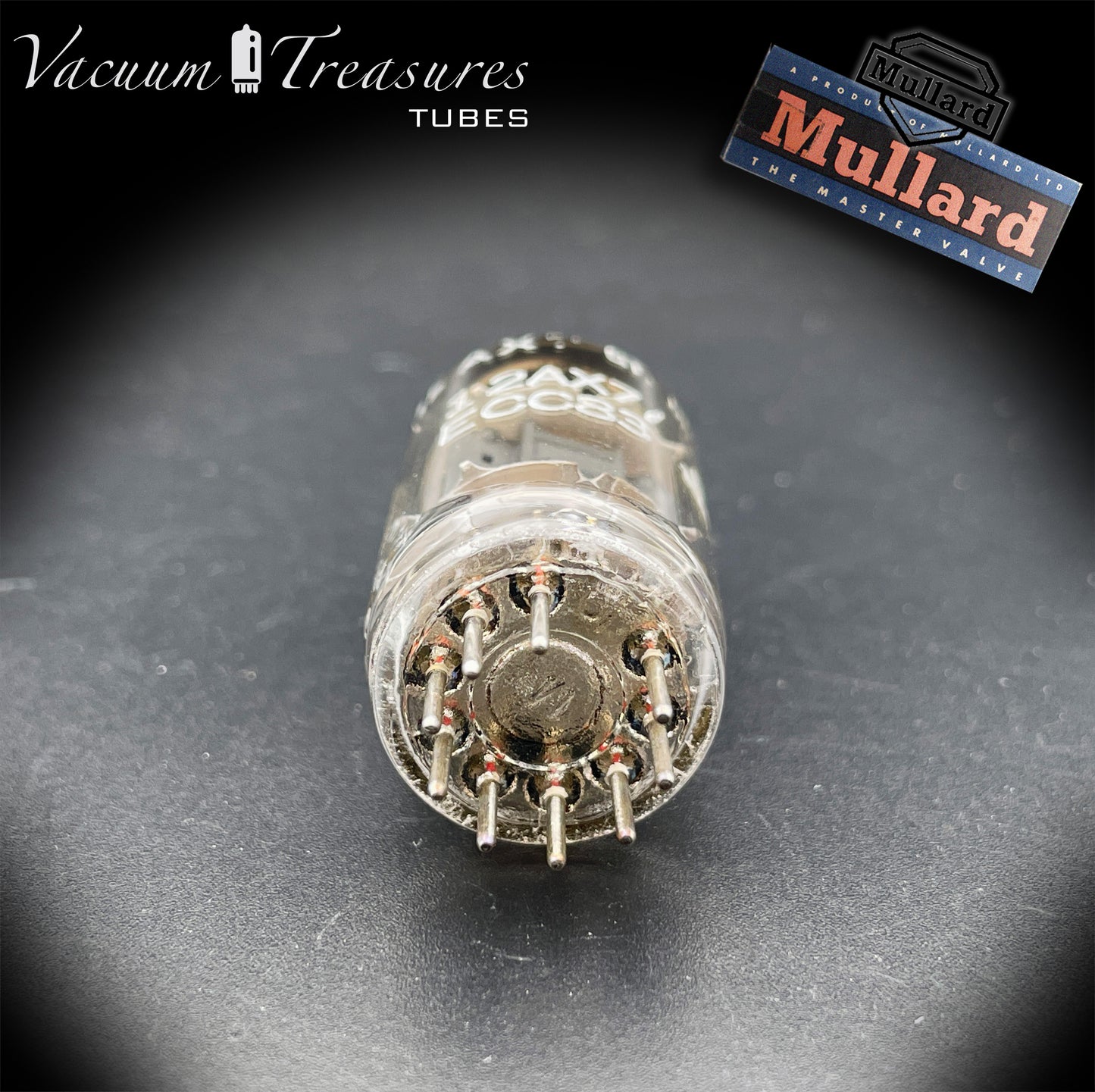 12AX7 ( ECC83 ) NOS MULLARD Blackburn for GE Short Plates Halo Getter Tested Tube MADE IN GREAT BRITAIN '66